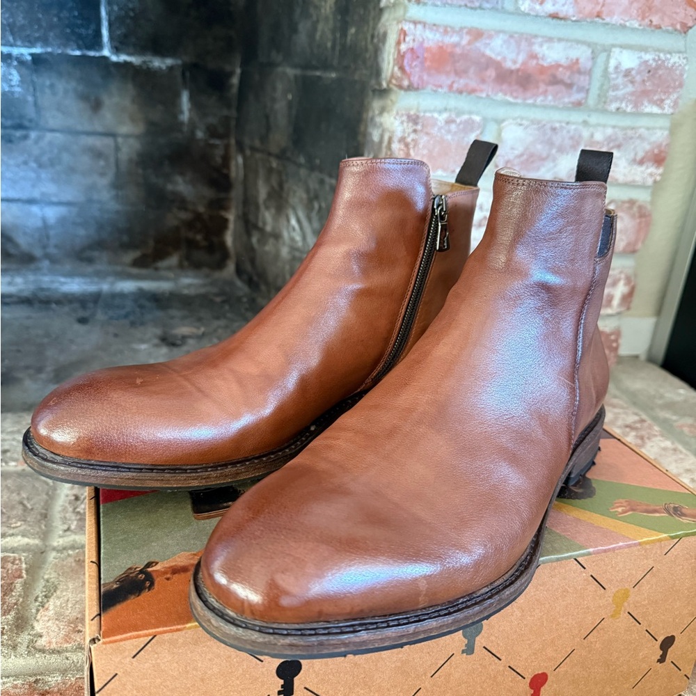 Benheart Italian Leather Chelsa Boots. Size 12 US, 45 EU, Mens.